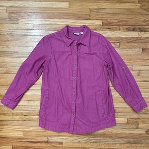 Vintage Joan Rivers - Fuchsia Chambray Button-Down Shirt